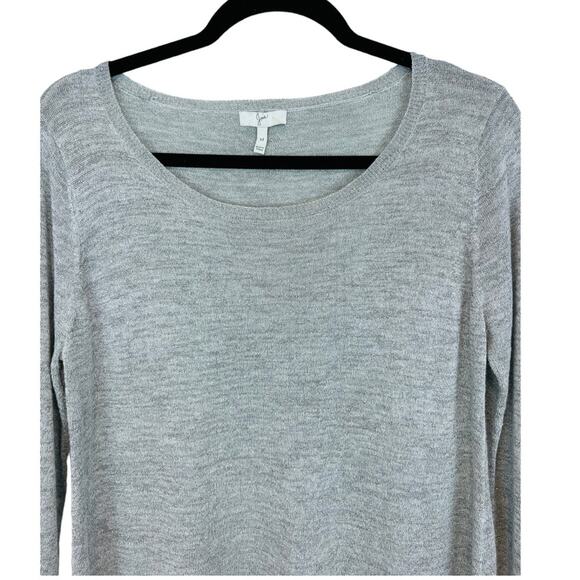 Joie Tambrel Asymmetrical Hem Sweater Silver M - Picture 7 of 13
